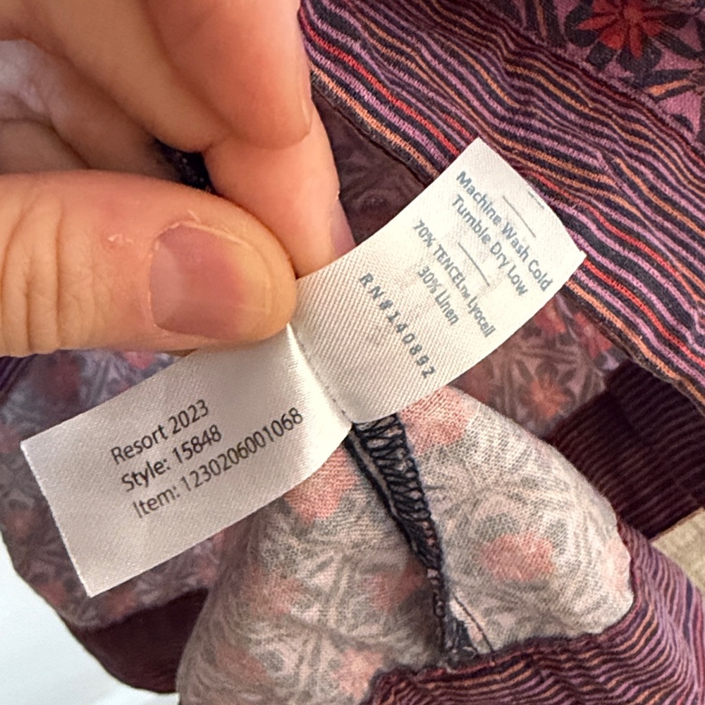 Marine Layer Selene Smocked Tiered Maxi Dress in Geo Floral Print - Picture 9 of 9
